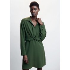 Платье MANGO Carbon, размер 34, Khaki