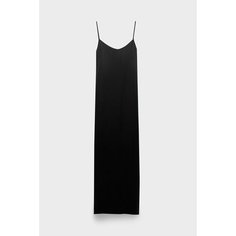 Платье Andrea Yaaqov cupro long dress, размер 44, черный