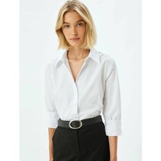 Рубашка KOTON, размер 34, белый