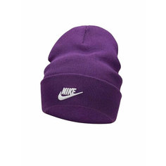 Шапка бини NIKE, размер OS, фиолетовый