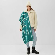 Шарф MIST,226х47 см, белый, зеленый