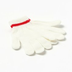 Перчатки Minaku, размер 15, молочный