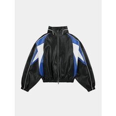 Кожаная куртка SYSTEM STUDIOS Leather Line Biker, размер M, черный