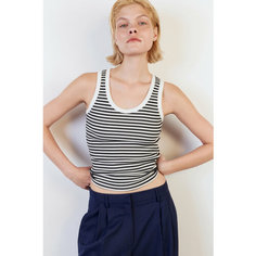 Майка Befree Basic, размер XS, белый принт графика