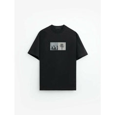 Футболка Stampd Photographic Palm Relaxed Tee, размер L, черный