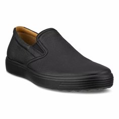 Слипоны ecco SOFT 7 M, размер 43, коричневый, черный