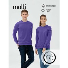 Свитшот molti, размер M, , фиолетовый