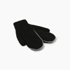 Варежки Minaku, размер 22, черный