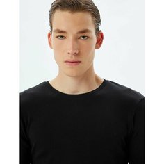 Лонгслив KOTON, размер M, , черный