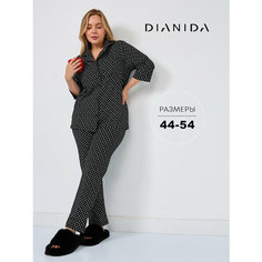 Пижама Dianida, размер 48, чёрный