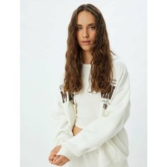 Толстовка KOTON, размер XS, , белый