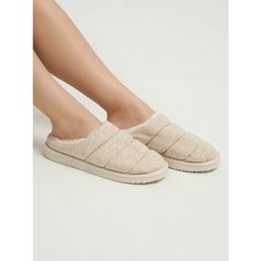 Тапочки ТВОЕ, размер 39-40, бежевый