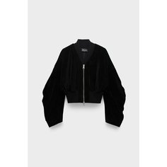 Куртка Andrea Yaaqov velvet bomber, размер 42, черный