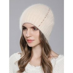 Шапка бини , размер 56/58, бежевый Wasabi Trend