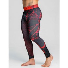 Тайтсы Barracuda, размер XL, black/red