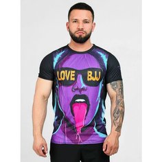 Футболка Barracuda, размер XXL, черный/фиолетовый