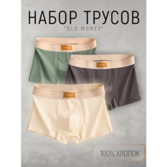 Трусы Old Money, комплект из 3 шт., размер 46, белый Нет бренда