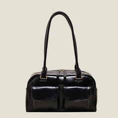 Сумка , черный . Bowling bag 2024 New South Korea bag Female Niche