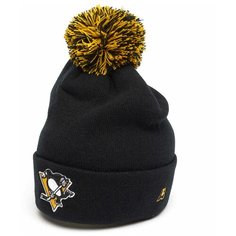 Шапка Atributika & Club Pittsburgh Penguins, размер 55-58, черный