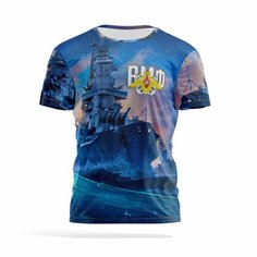 Футболка PANiN Brand, размер L, бирюзовый, серый