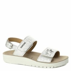 Сандалии GEOX, размер 33, серебряный