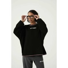 Свитшот Весь мир моды, размер one size, , черный Cat & Rabbit