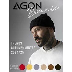 Шапка бини Agon Company, размер one size, черный