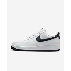 Кроссовки NIKE Air Force 1 07, размер 45 EU | 11 US, white - black