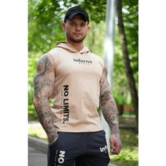 Майка Inferno Style Майка Ассасин "NO LIMITS" INFERNO style М-003-001, 1 шт., размер S, бежевый