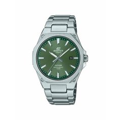 Наручные часы CASIO Edifice, серебристый/зеленый