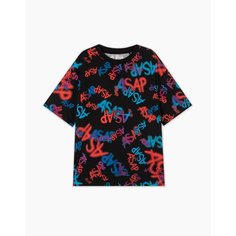 Футболка Gloria Jeans GJ COOL, размер 15-18л/170-182, черный/разноцветный