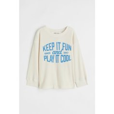 Лонгслив H&M, размер 110/116, бежевый