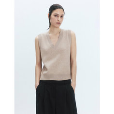 Жилет Befree SMART, размер L, бежевый меланж