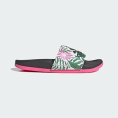 Шлепанцы adidas Adilette Comfort, размер 4 UK, Carbon/Off White/Lucid Pink