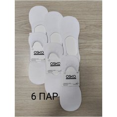 Носки OSKO, комплект, 6 пар, размер 41-47, белый