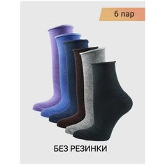 Носки BFL, комплект, 40 den, 6 пар, размер 37-41, серый