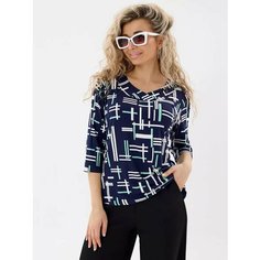 Футболка Peri Stils, 1 шт., размер 48, зеленый, синий, белый