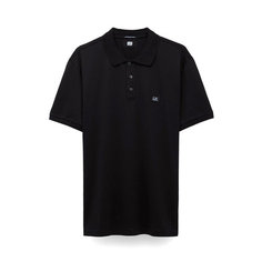 Поло C.P. COMPANY 70/2 mercerized jersey polo shirt, размер 54, чёрный