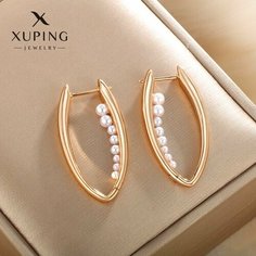 Серьги XUPING JEWELRY, жемчуг имитация