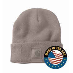 Шапка бини carhartt, размер OneSize, бежевый