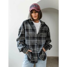 Рубашка для кормящих мам , размер S/M, серый Plenty Wear