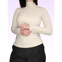 Лонгслив Водолазка кашемир, тонкая и теплая, размер М, , шампань Astoria Di