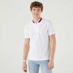 Поло LACOSTE, размер Т4, белый