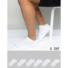 Носки CALVIN KLEIN, комплект, 6 пар, размер 40-46, черный