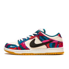 Кроссовки NIKE Dunk Low, размер 40 EU, красный, черный, бежевый, синий