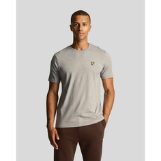 Футболка Lyle & Scott Plain T-shirt, размер XL, серый/средне-серый меланж