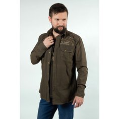 Рубашка Crown, размер L, коричневый