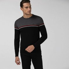 Джемпер LACOSTE, размер T3, , черный/серый