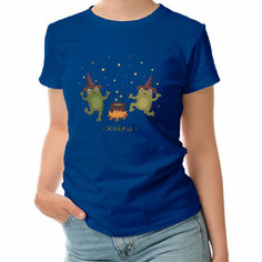 Футболка ROLY, размер L, темно-синий