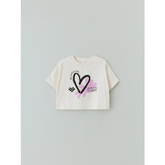 Футболка Sela, размер 134, ваниль